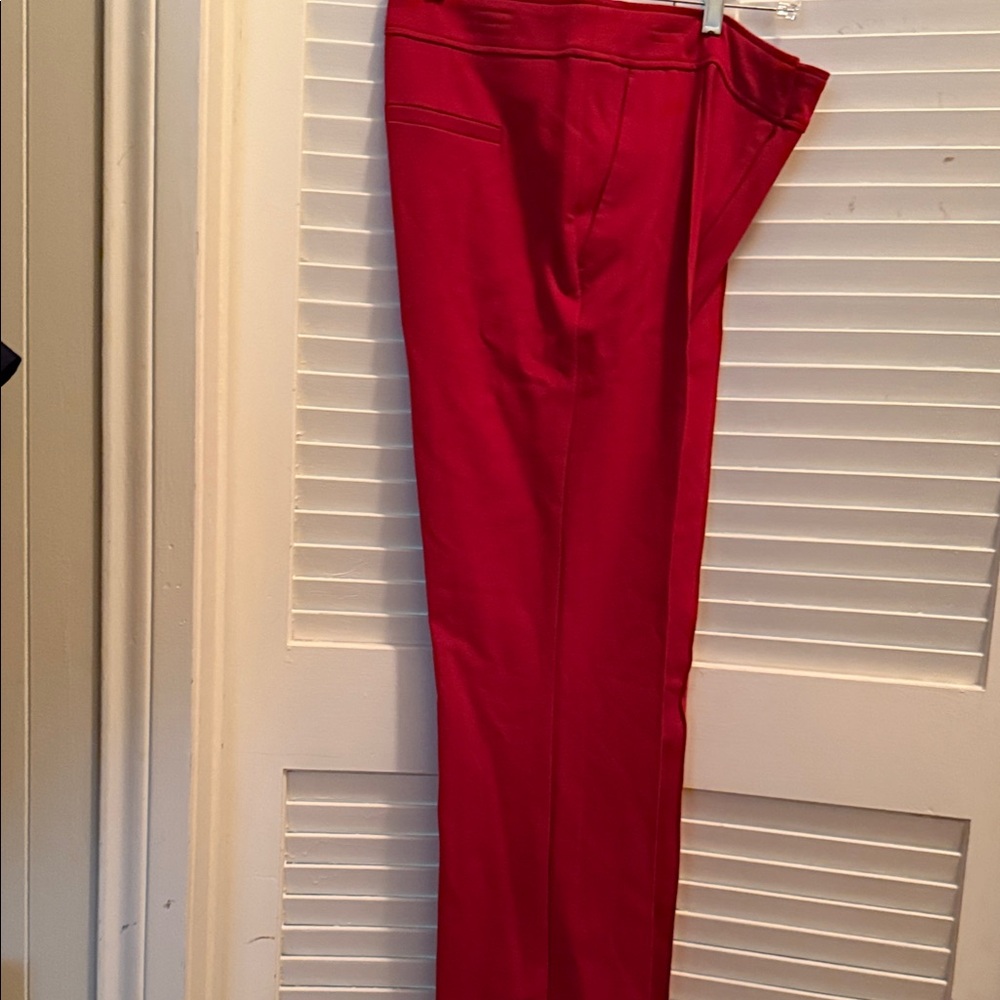 Soho Apparel Women's Vibrant Red Straight Leg Pants